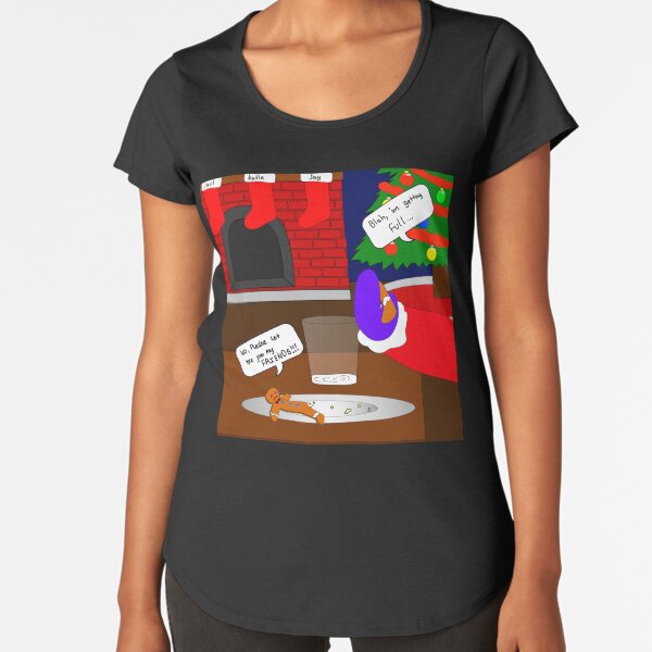 Scared gingerbread amn Premium Scoop T-Shirt