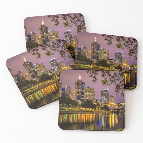 Item preview, Evening view of Melbourne from Yarra Bank designed and sold by iansmissenphoto.
