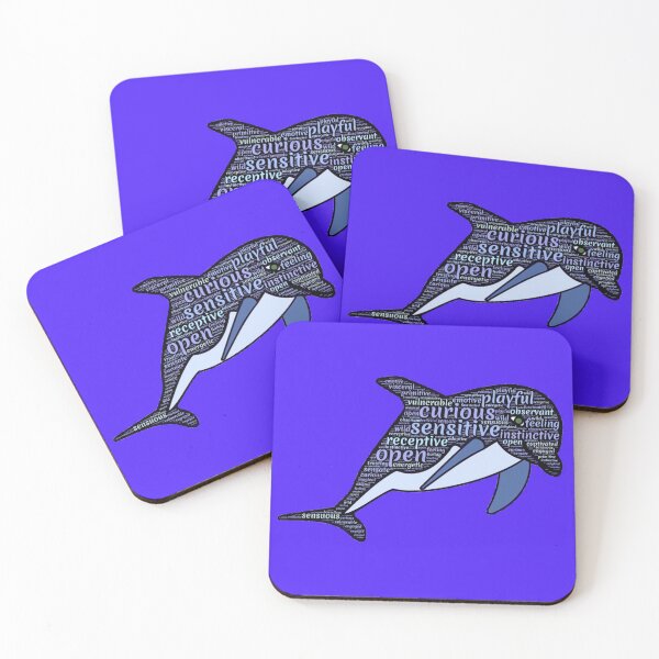 Item preview, Dolphin Typography designed and sold by WoodburyLake.