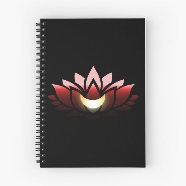 Item preview, Red Lotus With A Gold Crescent Moon designed and sold by RosieSunflower.