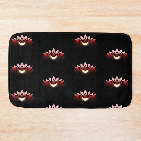 Item preview, Red Lotus With A Gold Crescent Moon designed and sold by RosieSunflower.