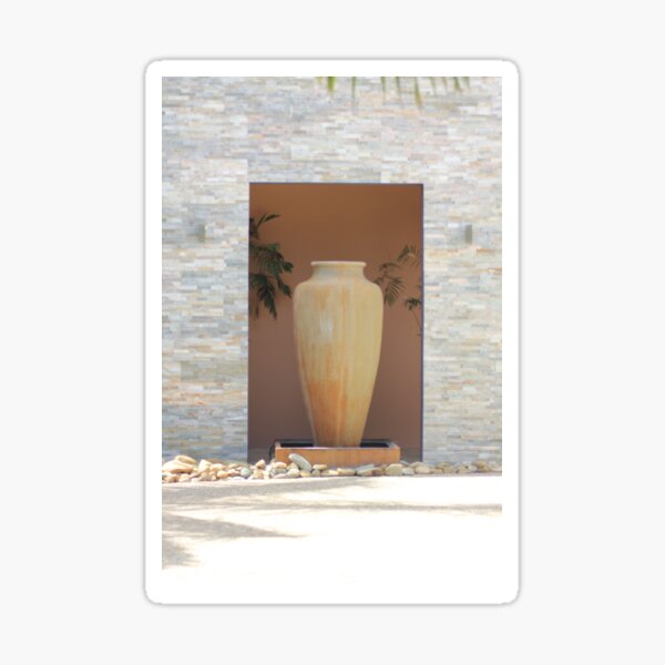 Large Water Vase Sticker