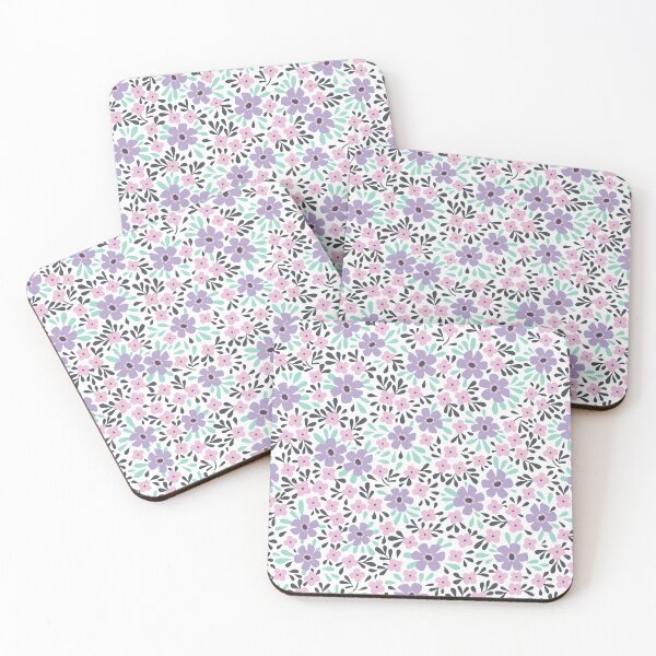 Item preview, Girly Pastel Floral Pattern | Pink, Purple, Teal, Botanical, Flower, Pretty, Cute designed and sold by KearonAlexandra.