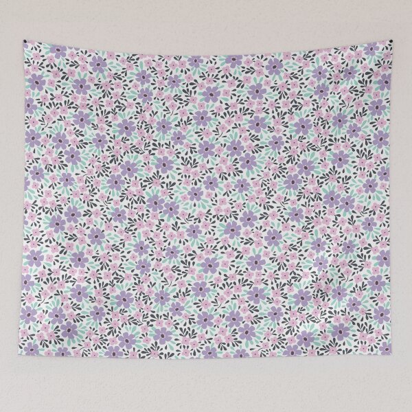 Item preview, Girly Pastel Floral Pattern | Pink, Purple, Teal, Botanical, Flower, Pretty, Cute designed and sold by KearonAlexandra.
