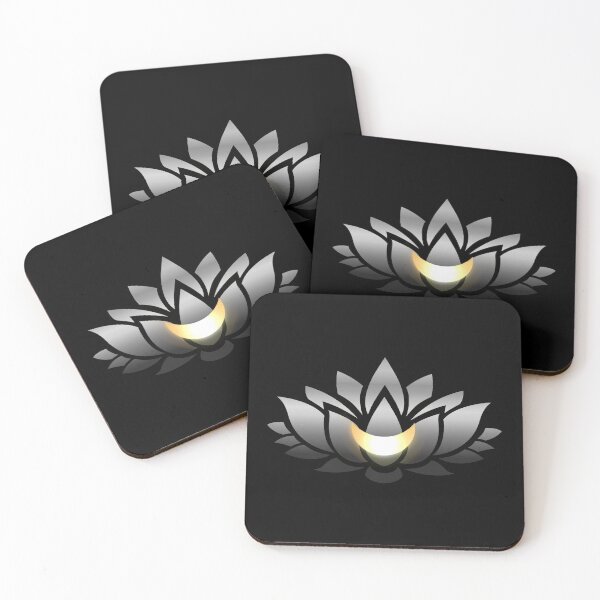 Item preview, Silver Lotus With A Gold Crescent Moon designed and sold by RosieSunflower.
