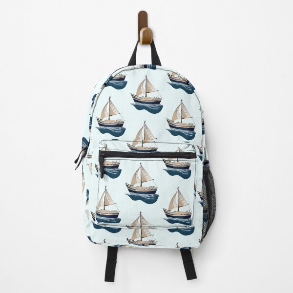 Item preview, Sailboat On The Waves designed and sold by CatharticTick.