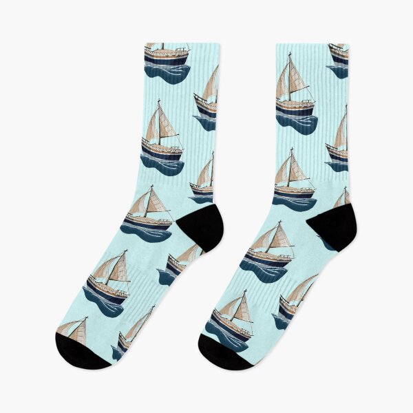 Item preview, Sailboat On The Waves designed and sold by CatharticTick.