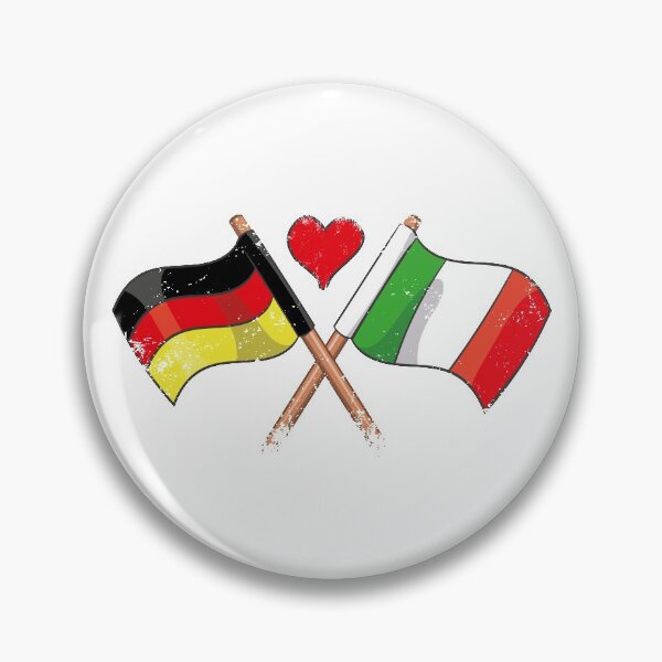 Item preview, I Love Germany Italy Flag Banner Heart italian designed and sold by teeseeds.