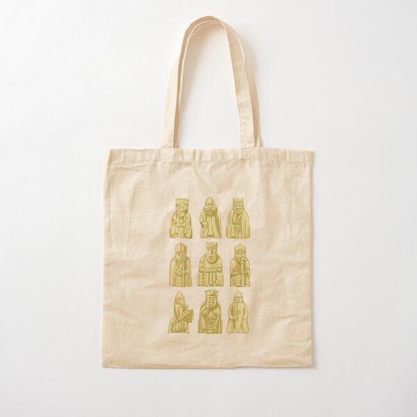 Lewis Chessmen Cotton Tote Bag