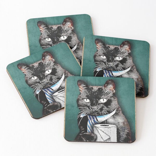 Item preview, //black acat and toilet pappers designed and sold by charlestmakris.