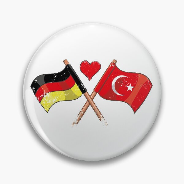 Item preview, I Love Germany Turkey Flag Heart Friendship Gift designed and sold by teeseeds.