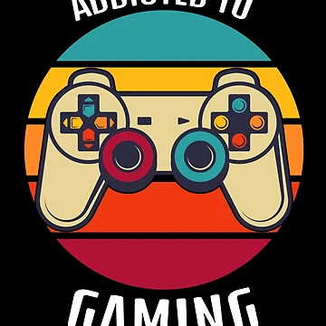 Artwork thumbnail, Addicted To Gaming Retro by R&BApparel