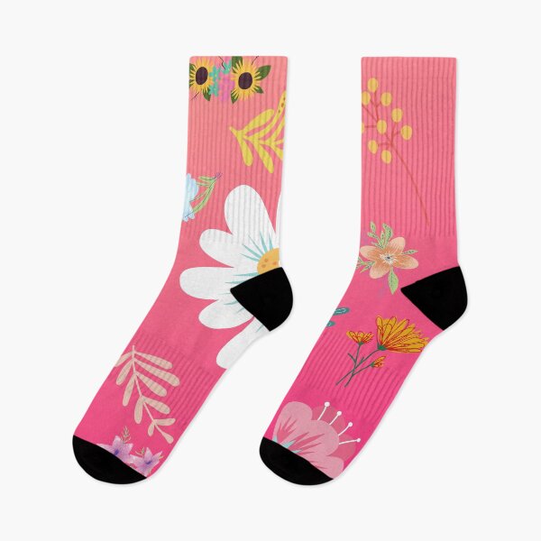 Aperçu de l'œuvre Motif floral aléatoire 18 dégradé magenta créée et vendue par AliCatOriginals.