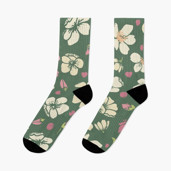 Item preview, Cherry Blossom in Green designed and sold by zhSurfaceDesign.