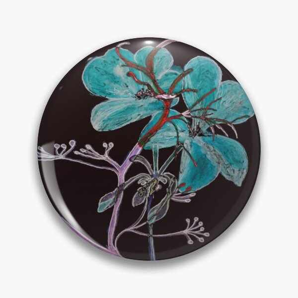 Item preview, Floral Red Watercolor Print, Botanical design Black Purple Blue designed and sold by ZenArt-Fern.