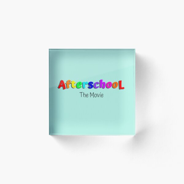 Fun colorful AfterschooL design Acrylic Block