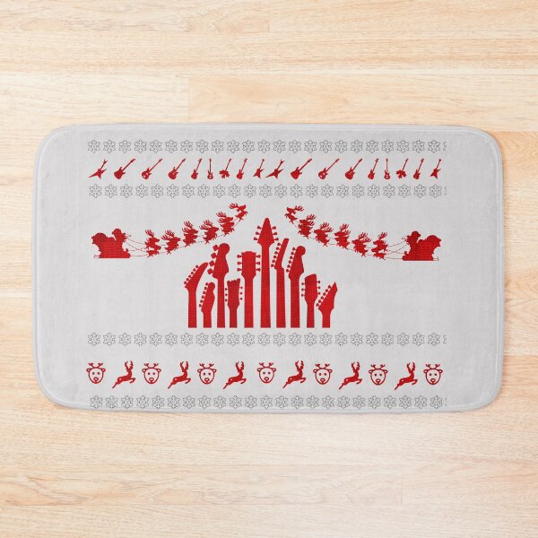 Item preview, Ugly Christmas Sweater for Guitarist designed and sold by Feline Rockstars.