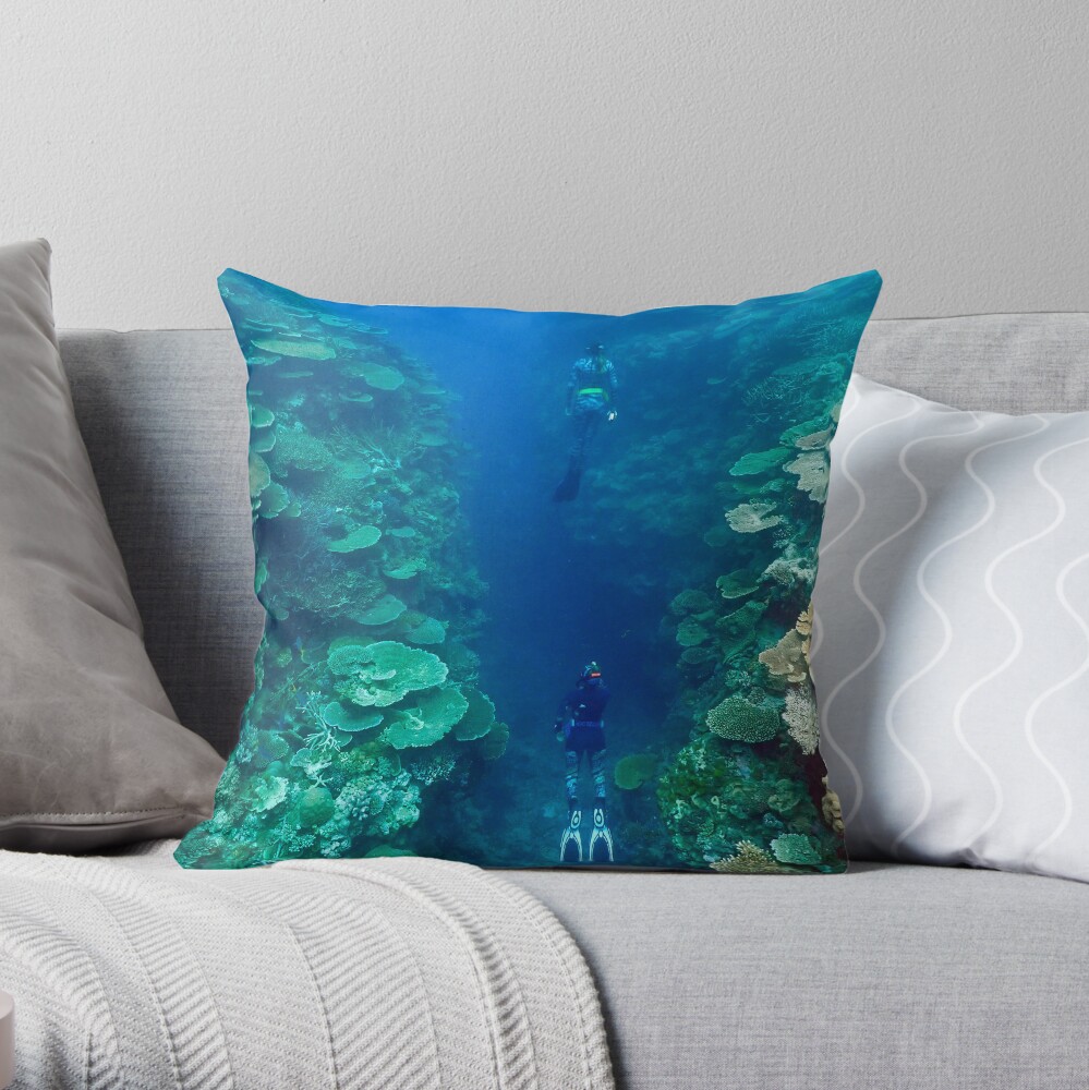 Bandjin Canyons Throw Pillow
