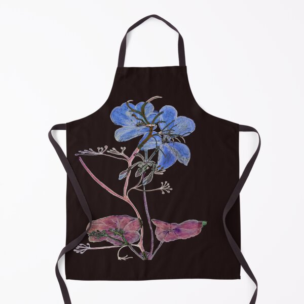 Item preview, Floral Blue Watercolor Print, Botanical design Blue flowers designed and sold by ZenArt-Fern.