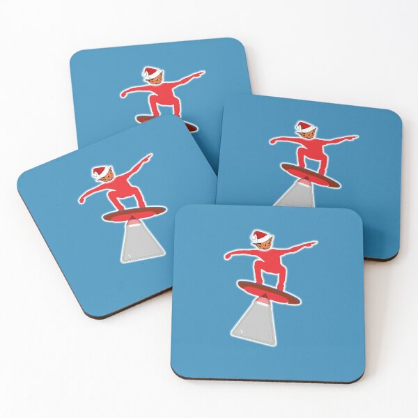 Item preview, Santa Skateboarding Christmas city on mars designed and sold by Moltotal.