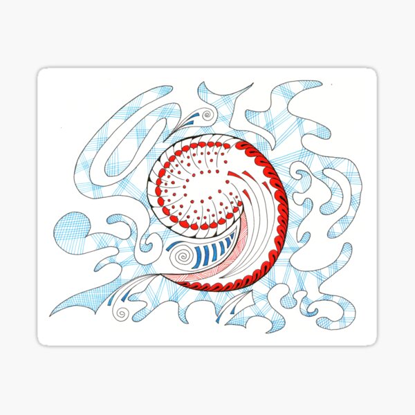 Comma Sticker