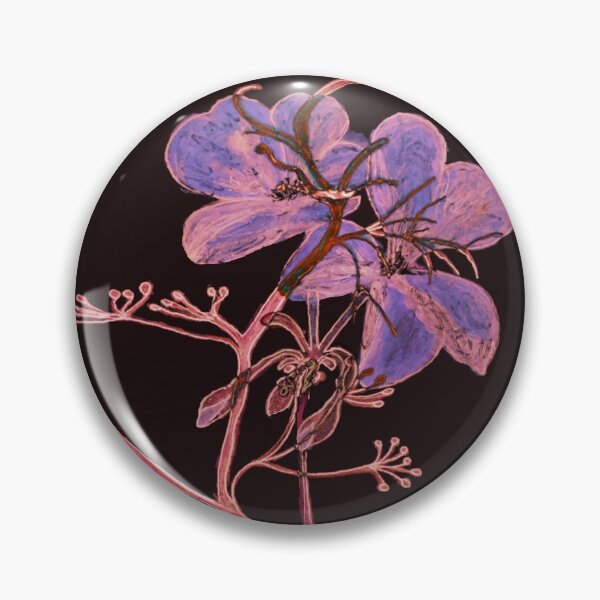Item preview, Floral Blue Watercolor Print, Botanical design Blue pink flowers designed and sold by ZenArt-Fern.