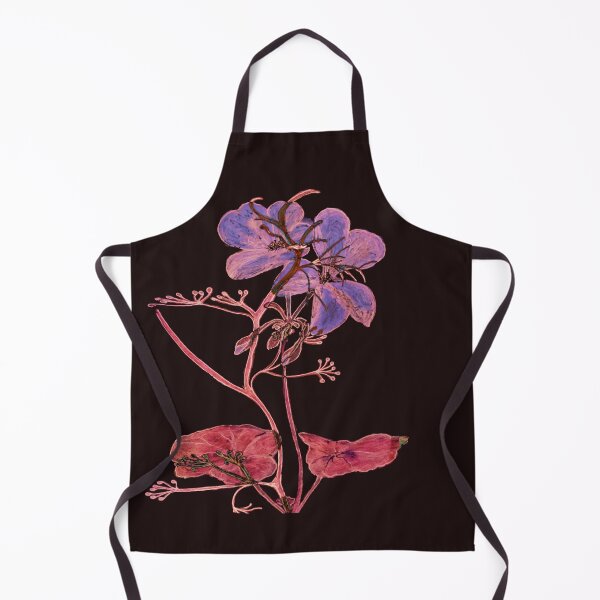 Item preview, Floral Blue Watercolor Print, Botanical design Blue pink flowers designed and sold by ZenArt-Fern.