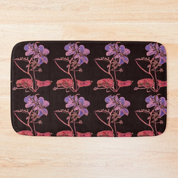Item preview, Floral Blue Watercolor Print, Botanical design Blue pink flowers designed and sold by ZenArt-Fern.