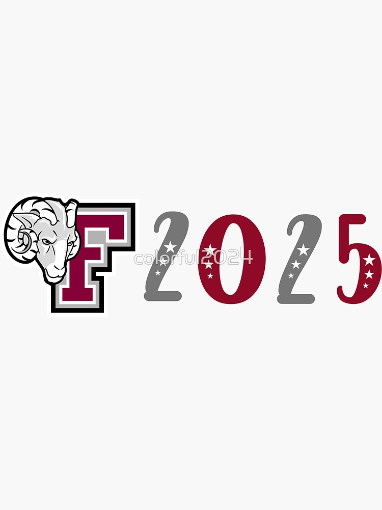 "fordham 2025" Sticker by colorful2024 Redbubble