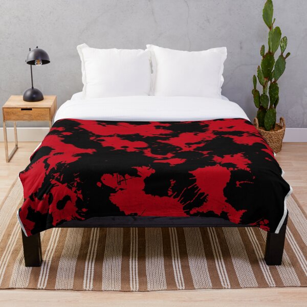 Aperçu de l'œuvre Éclaboussure de peinture rouge et noire créée et vendue par BigTexFunkadelic.