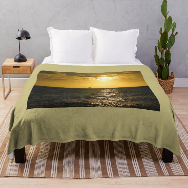 Item preview, Beautiful Gold Sunset of Ocean, Key west, Florida designed and sold by Happy Life Graphics.
