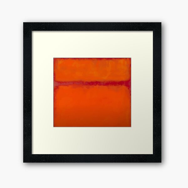 mark rothko orange Framed Art Print