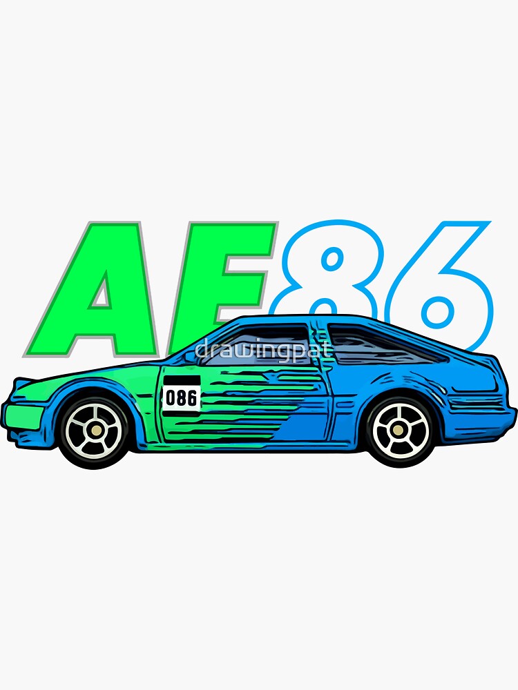 trueno ae86 drawing