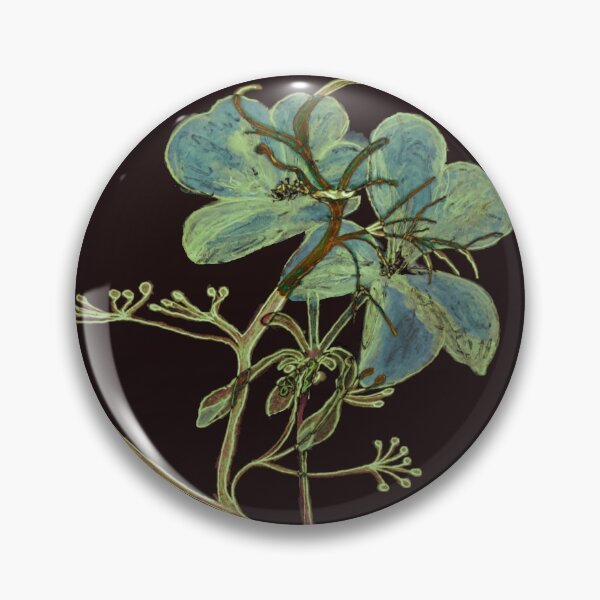Item preview, Copy of Floral Blue Watercolor Print, Botanical design Blue pink flowers designed and sold by ZenArt-Fern.