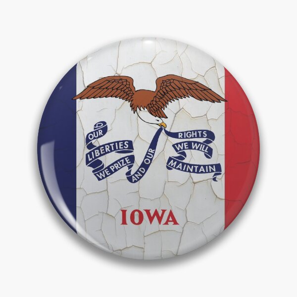 Item preview, Iowa Flag Grunge Wall designed and sold by TRowanDesign.