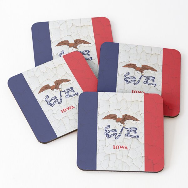Item preview, Iowa Flag Grunge Wall designed and sold by TRowanDesign.