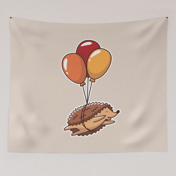 Item preview, Hedgehog Balloons designed and sold by Cute and Funny Animal Art Designs.