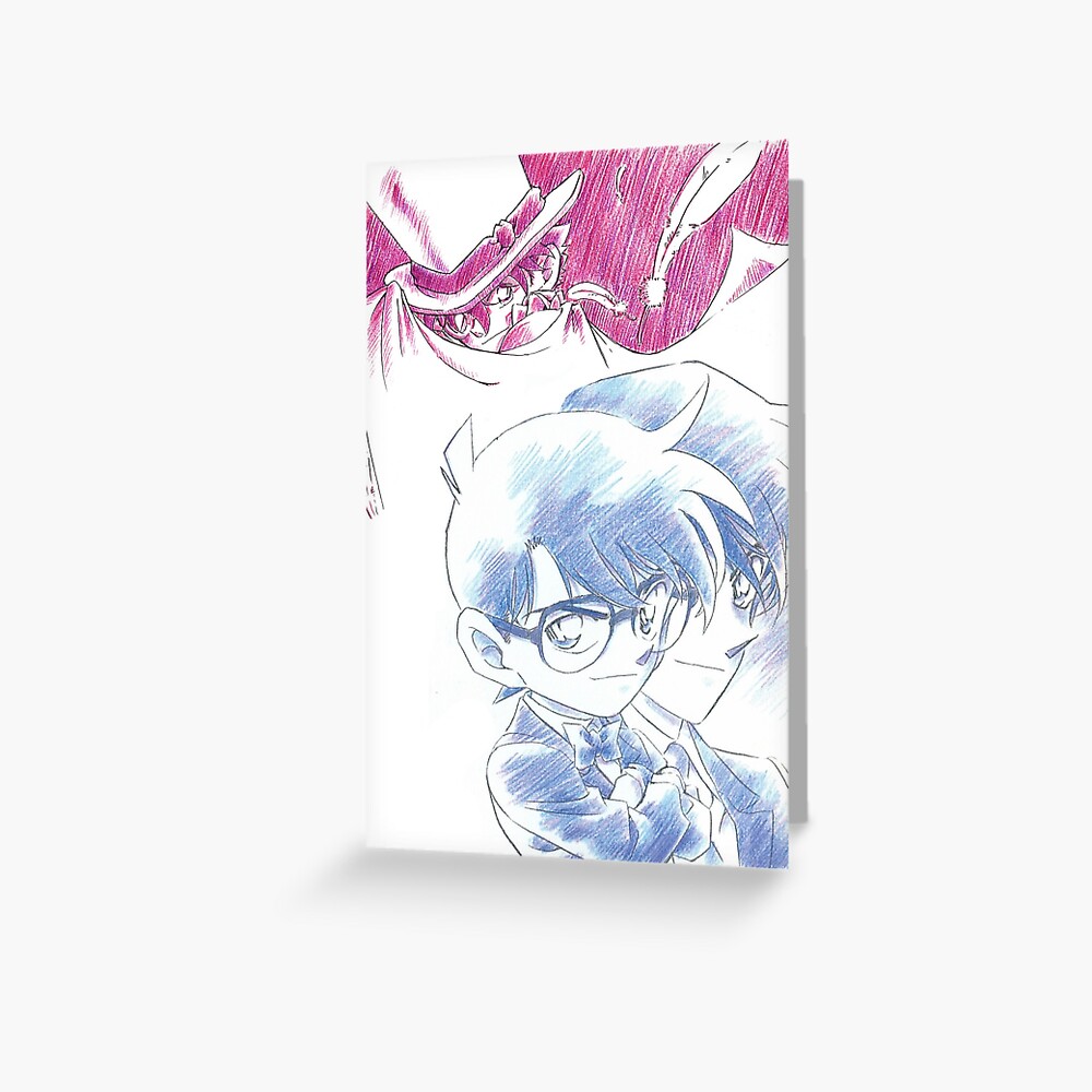 Detective Conan Edit - Conan VS Kaito Sketch! Art Print