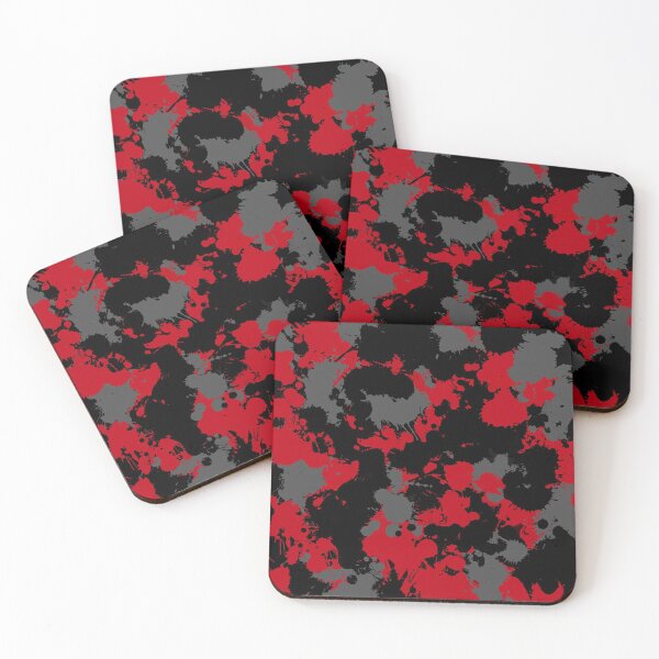Item preview, Red Grey and Black Paint Splatter designed and sold by BigTexFunkadelic.