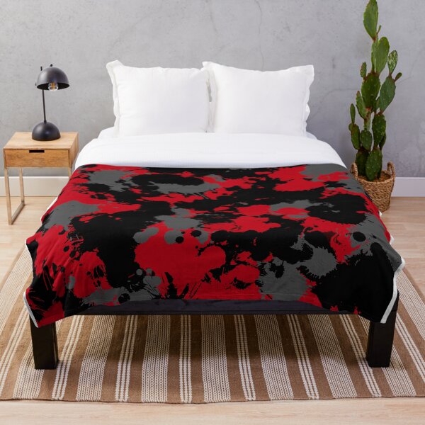 Item preview, Red Grey and Black Paint Splatter designed and sold by BigTexFunkadelic.