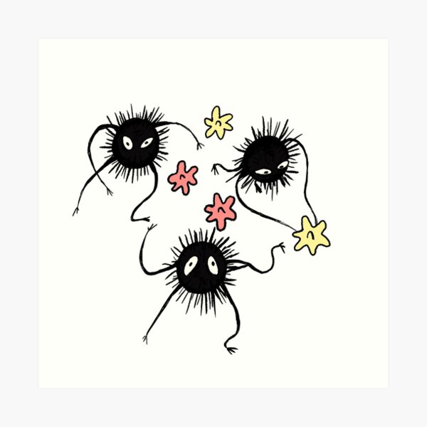 soot sprites Art Print