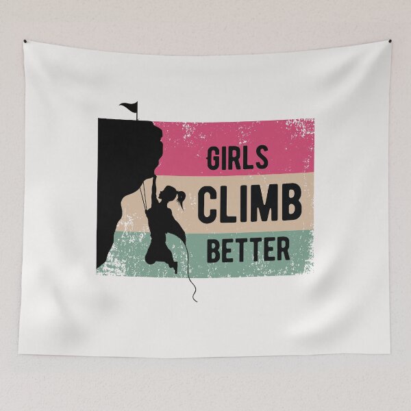 Item preview, Bouldering Climbing Climber Woman Gift Mountains designed and sold by teeseeds.