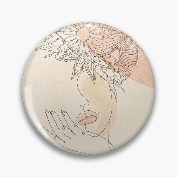 Item preview, Female Floral Line designed and sold by SurfolioPrints.