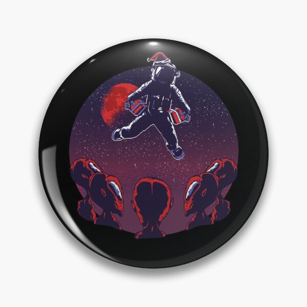 Item preview, Flying Alien Santa Claus Distributing Christmas Gifts designed and sold by Saad Akchich.