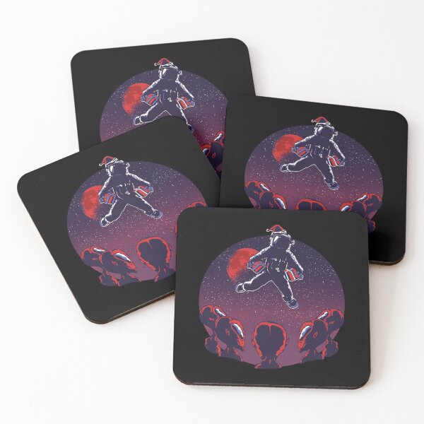 Item preview, Flying Alien Santa Claus Distributing Christmas Gifts designed and sold by Saad Akchich.