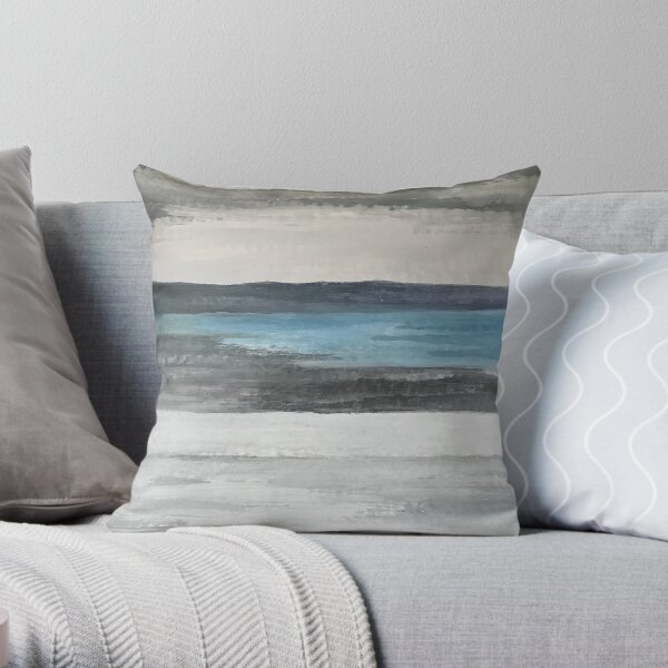 a small drop in the ocean Throw Pillow