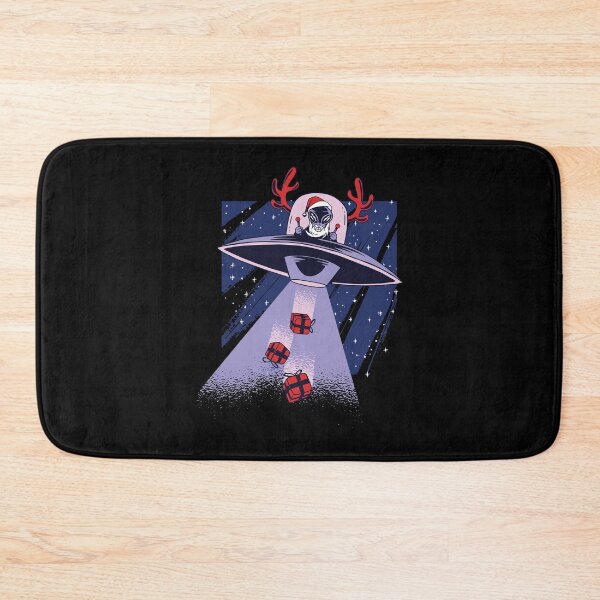Item preview, Alien Santa Claus Distributing Christmas Gifts From UFO designed and sold by Saad Akchich.