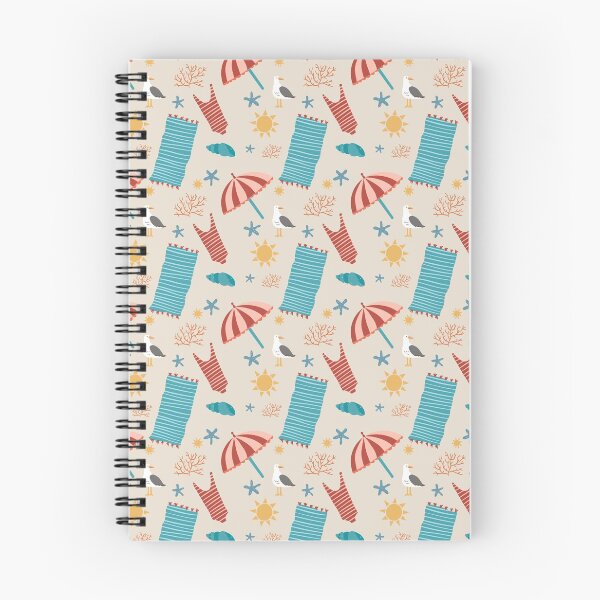 Item preview, Beach Pattern. Seagull, towel, sun, bikini, coral reef  designed and sold by saraservan.