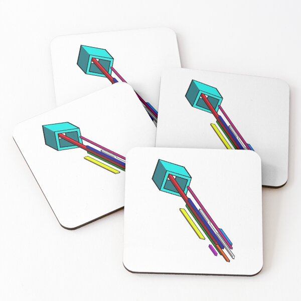 Item preview, Abstract Neon Falling Bars designed and sold by Tritonn204.