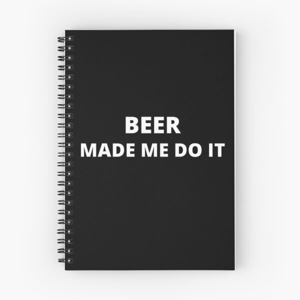 Item preview, Beer Made Me Do It!Simple Funny Text Design designed and sold by Nxt-Lvl-Awesome.